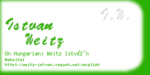 istvan weitz business card